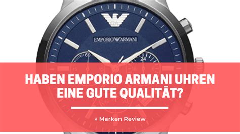 emporio armani uhren qualität